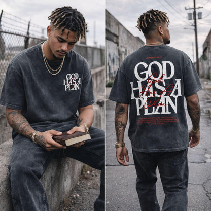 God Has A Plan Shirt Vintage Christian Tee
