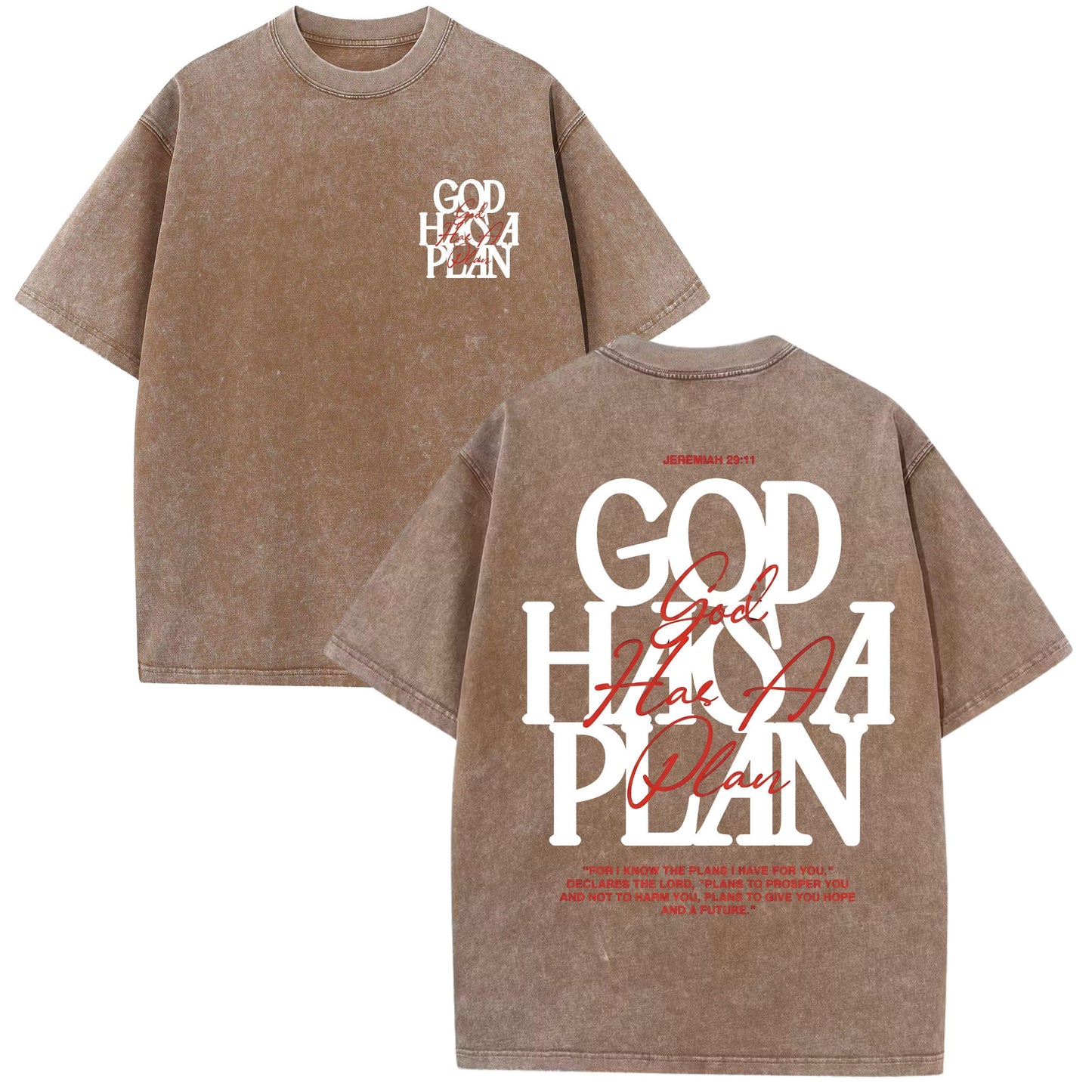 God Has A Plan Shirt Vintage Christian Tee