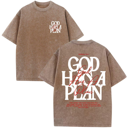 God Has A Plan Shirt Vintage Christian Tee