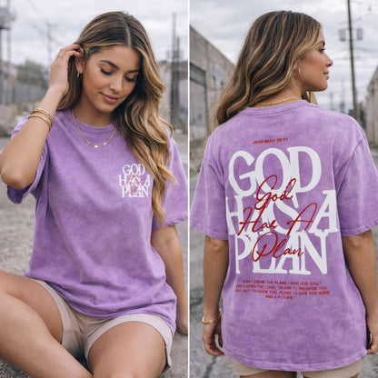 God Has A Plan Shirt Vintage Christian Tee