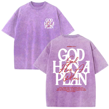 God Has A Plan Shirt Vintage Christian Tee