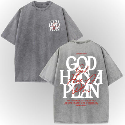 God Has A Plan Shirt Vintage Christian Tee