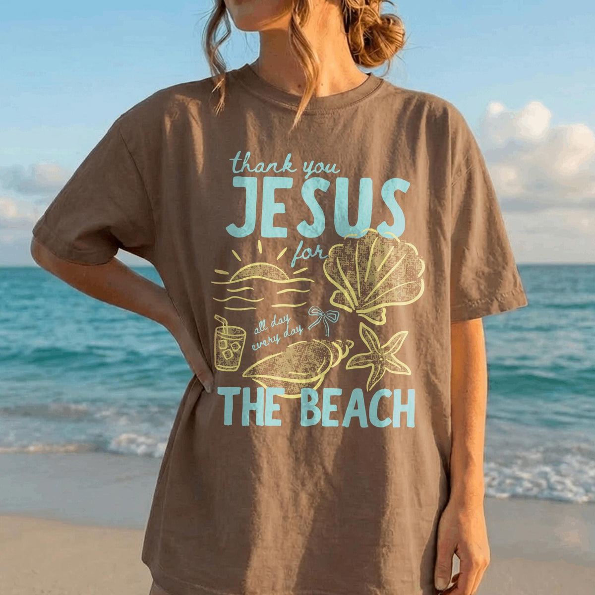 Thank You Jesus For The Beach T-Shirt