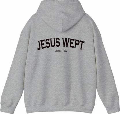 Jesus Wept Christian Hoodie