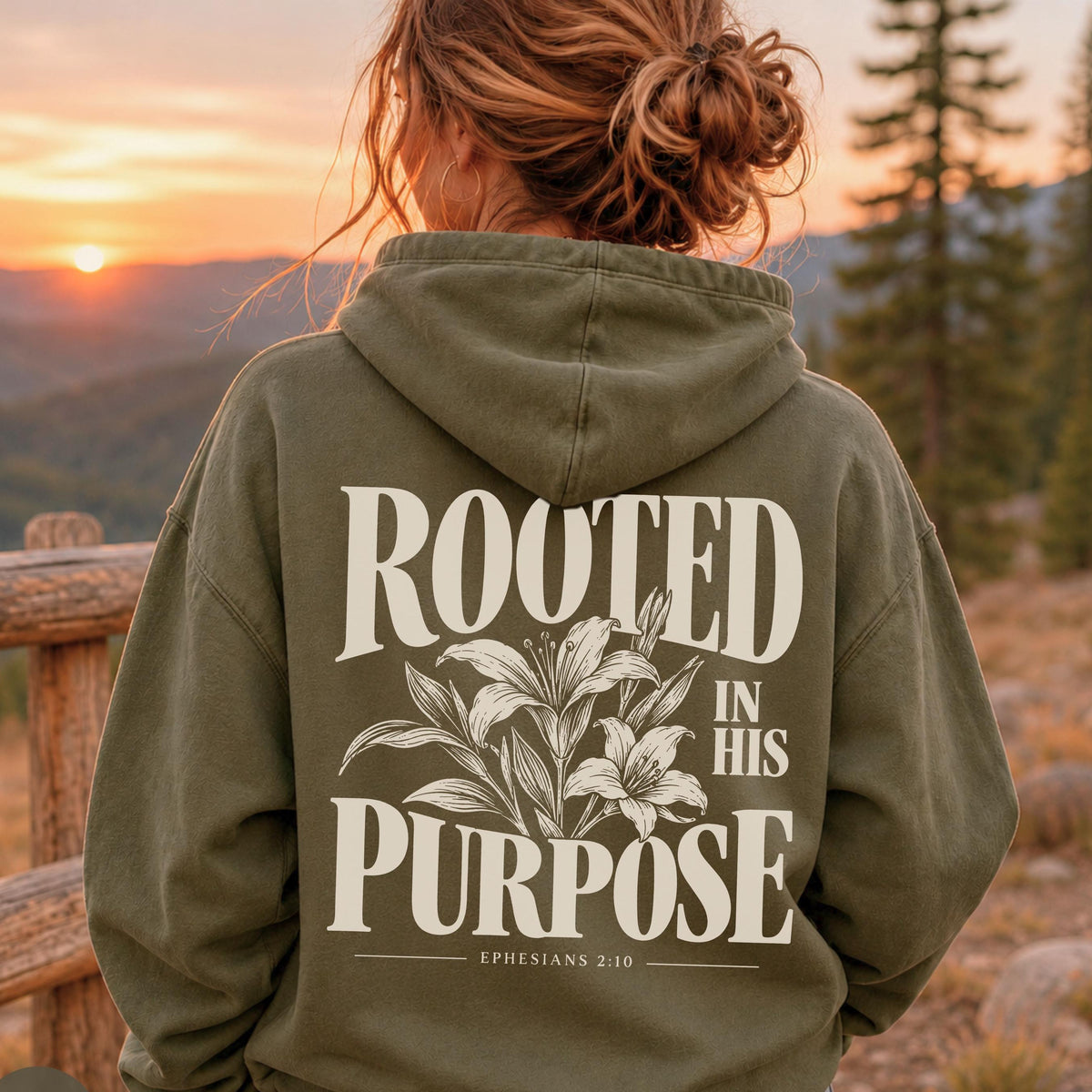 Rooted In His Purpose Hoodie